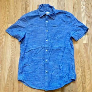 St John's Bay Men’s Casual Button Up Short Sleeve 100% Cotton Shirt
